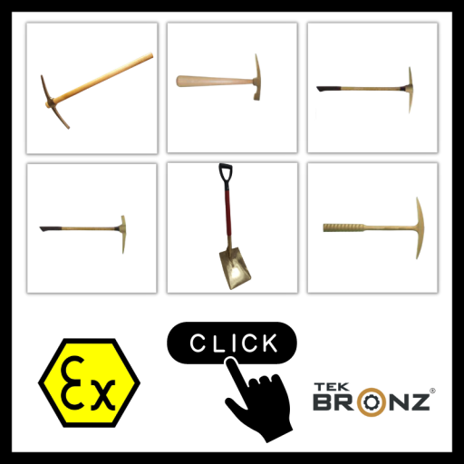 Non-Sparking Ex-Proof Pickaxes and Shovels